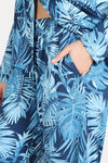 Zivame Indigo Wild Knit Poly Pyjama Set - Moonlight Ocean — thumbnail 6